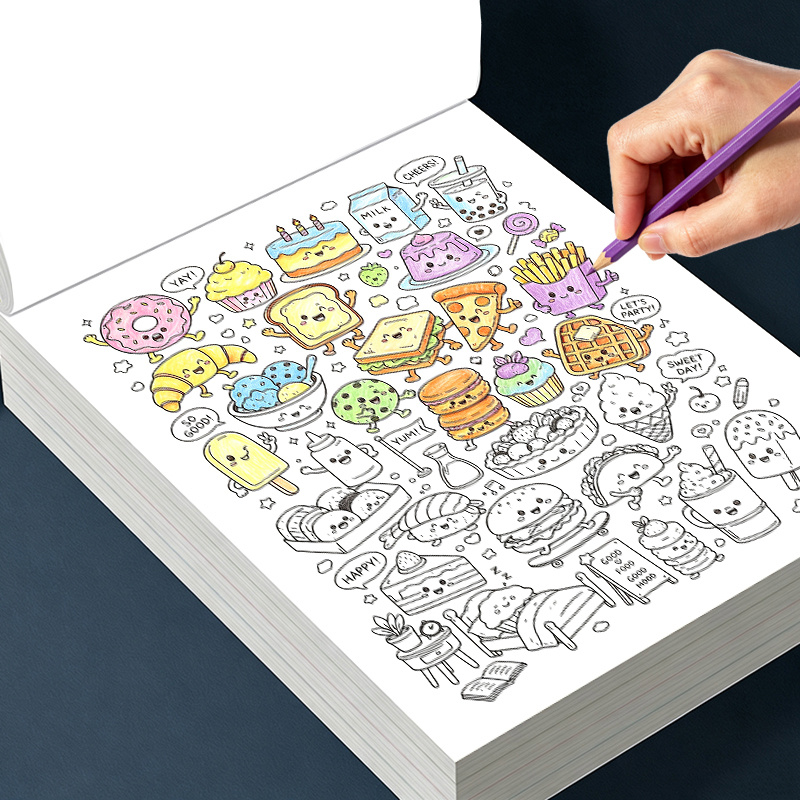 Adult Coloring Book Stress Relief - 16 Seiten, kleines Malbuch für Erwachsene