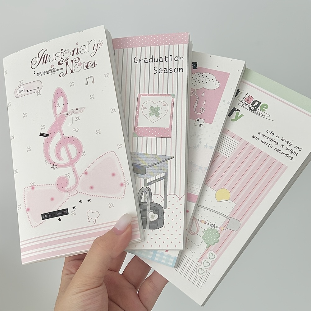 Blank Sheet Music Notebook - Koreanisches Taschen-Musiknotizbuch A6 Blanko Tragbarer Tagesplaner