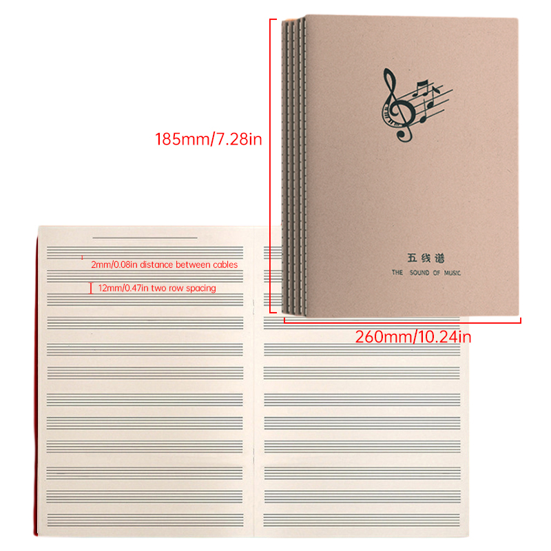 18 Blatt Musik-Übungsheft, uni – Blank Sheet Music Notebook Bewertung und Preis
