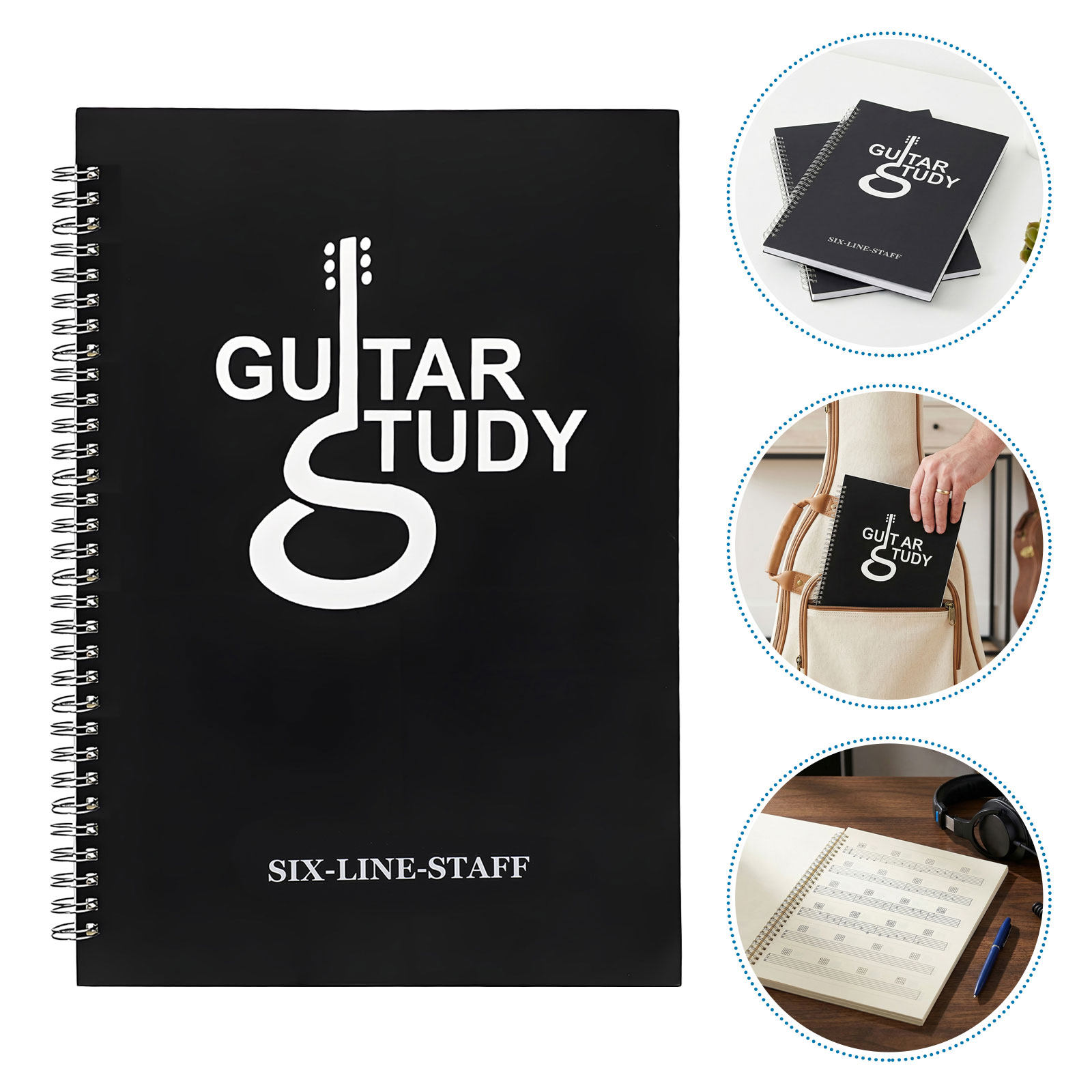 2 Stück 6-Saiten-Gitarren-Tabl – Blank Sheet Music Notebook Bewertung und Preis